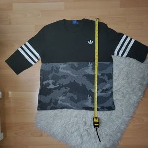 Adidas Shirt 3/4 sleeve Camo print Cotton 2XL